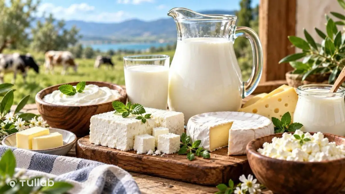 Домашние молочные продукты, молоко, сметана, масло