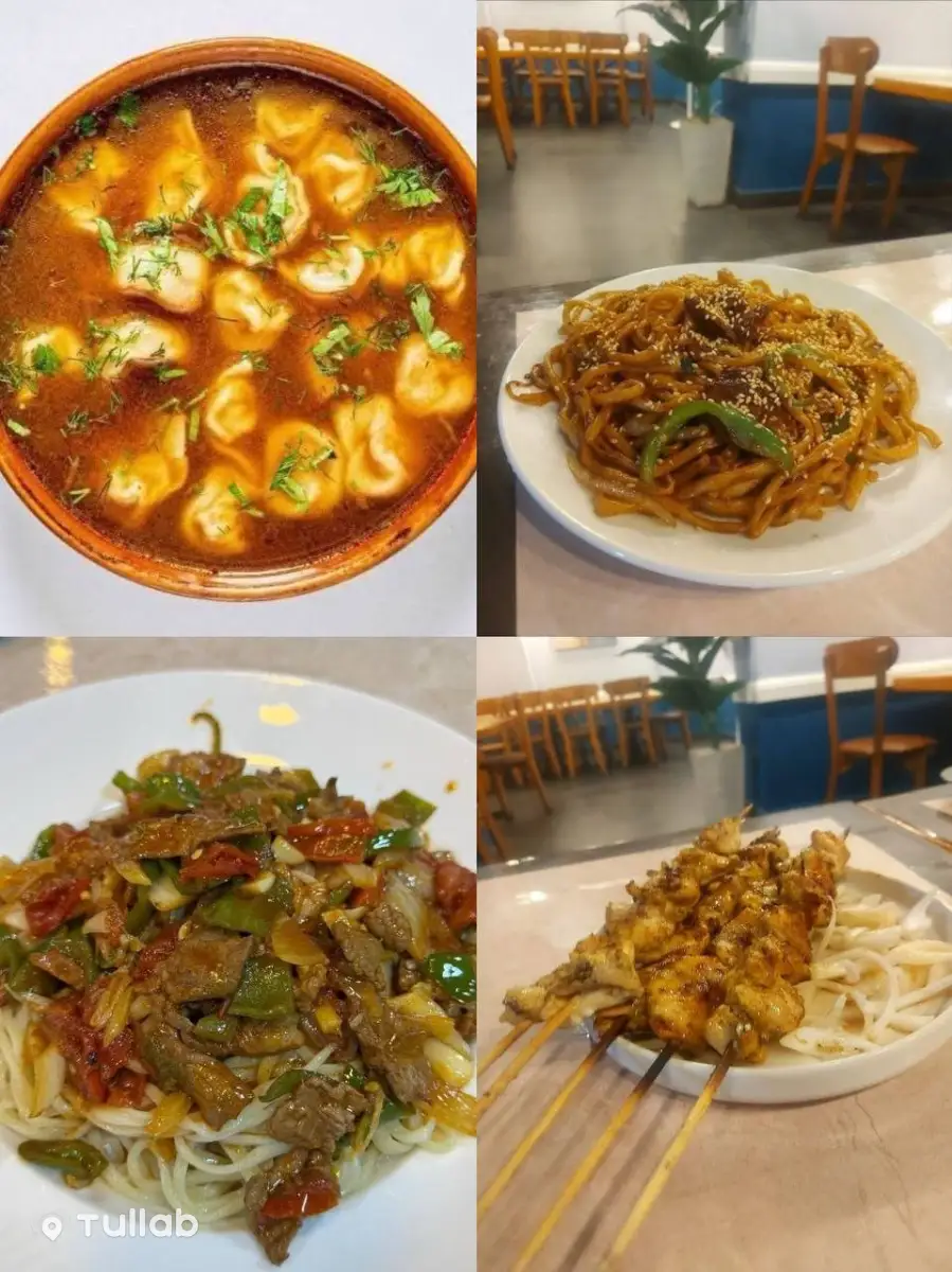 Uyghur cuisine, lagman, dapanji, plov