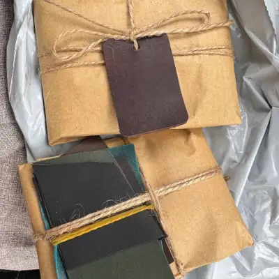Кошелёк из натуральной кожи, ручная работа