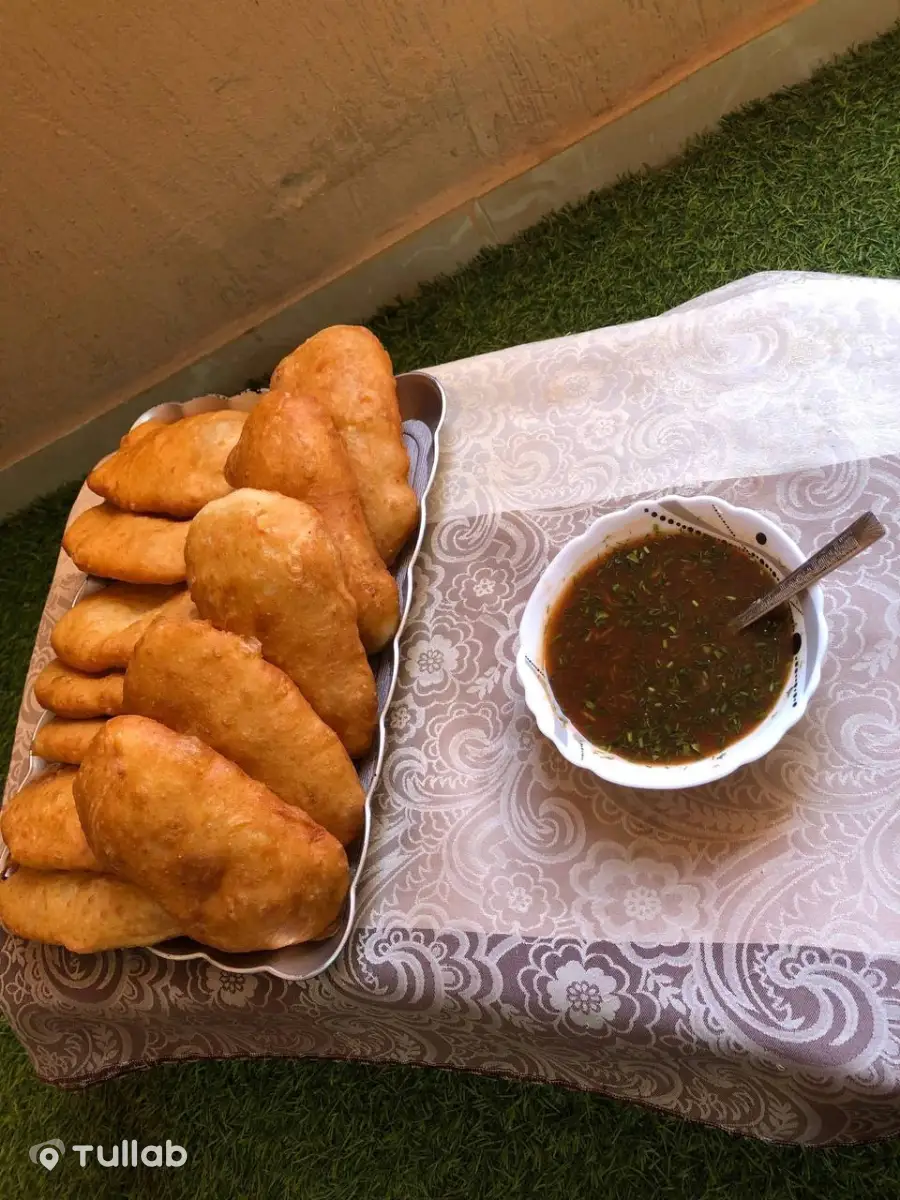 Hot pirozhki fresh out of the oven, feel free to order