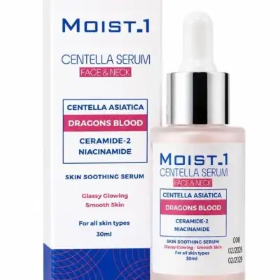 Moist-1 Centella Serum, успокаивающая и придающая сияние сыворотка