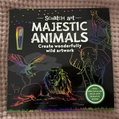 Scratch Art Majestic Animals