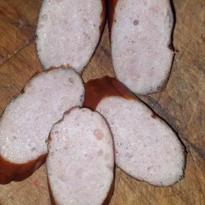 Копчёный куриный сервелат Андижанский